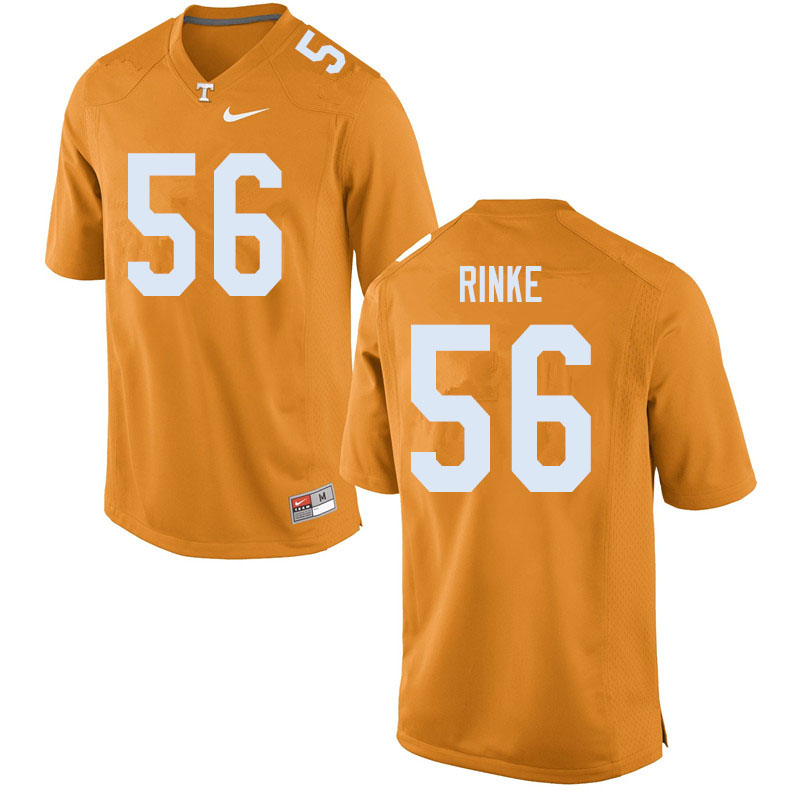 Men #56 Ethan Rinke Tennessee Volunteers College Football Jerseys Sale-Orange